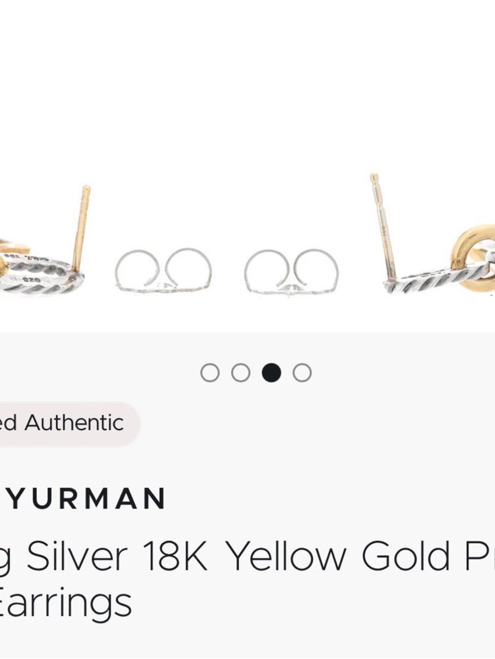 David Yurman set 18k / Ss toggle Elegant Pearl Drop Necklace prasiolite earrings - Picture 9 of 11